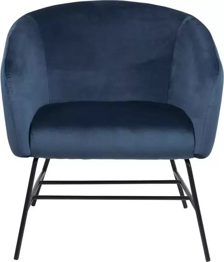 Lisomme Lissy velvet fauteuil donkerblauw - Foto 2