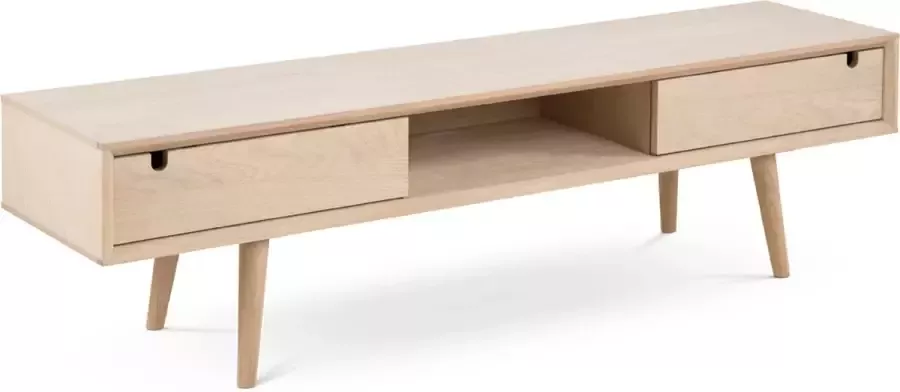 Lisomme Roosje houten tv meubel naturel 160 x 43 cm - Foto 1