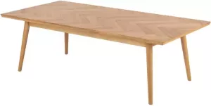 Lisomme Senn houten salontafel naturel visgraat 140 x 70 cm