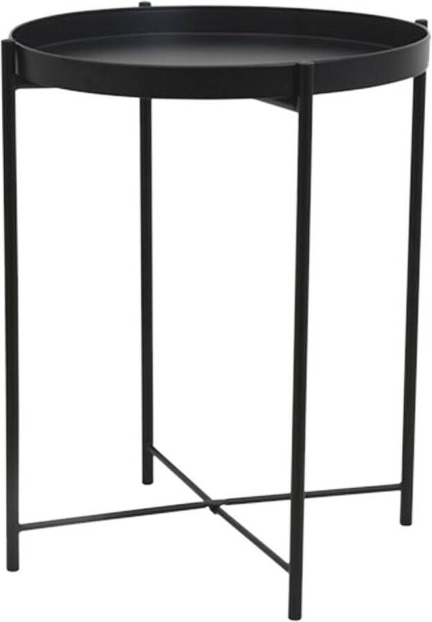 Lisomme Susan metalen bijzettafel zwart Ø 38 cm
