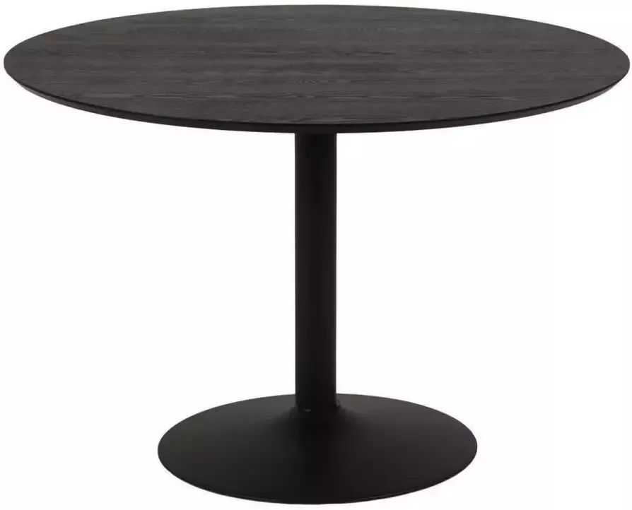 Lisomme Vino ronde houten eettafel Ø110 x H74 cm Zwart