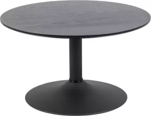 Lisomme Vino houten salontafel zwart Ø 70 cm