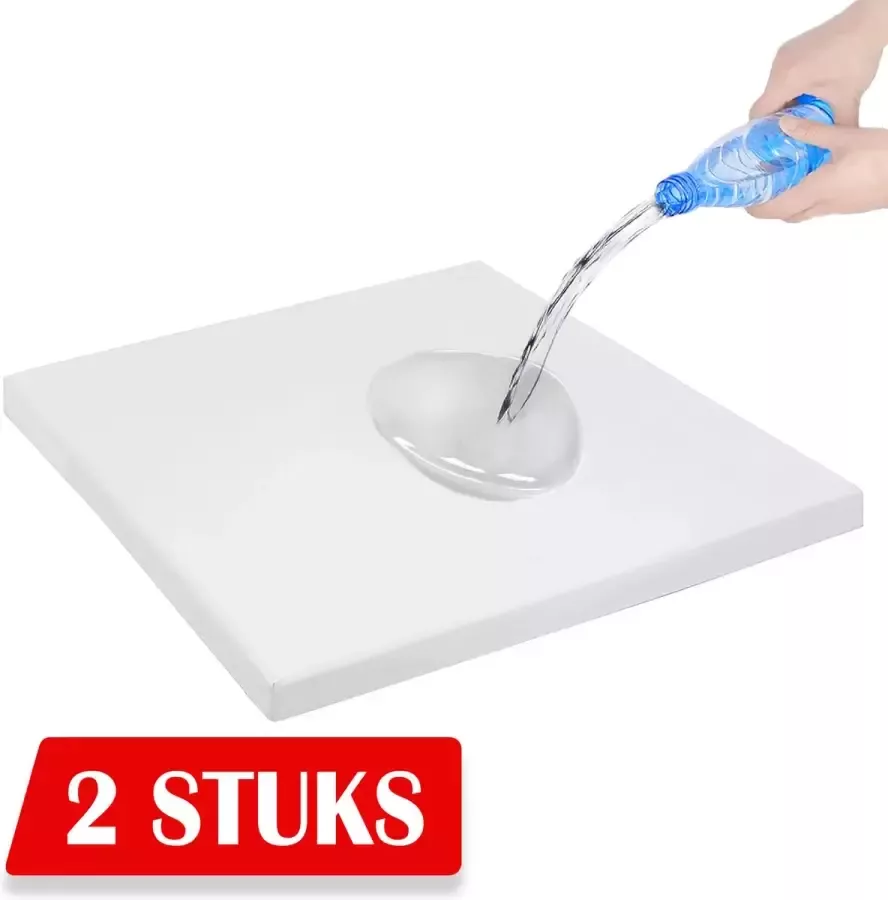 Litalente 2x Waterdichte Topperbeschermer 140x200 Perfecte Bescherming Voor De Matras Rondom Elastiek Hoekhoogte 17 cm topper molton