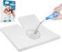 Litalente Splittopper Beschermer Waterdicht molton Hoeslakenbadstof Antibacteriëel Rondom Elastiek Wit Waterdichte Matras Beschermer Incontinentie Matrasbeschermer 180 x 220 200 GSM - Thumbnail 1
