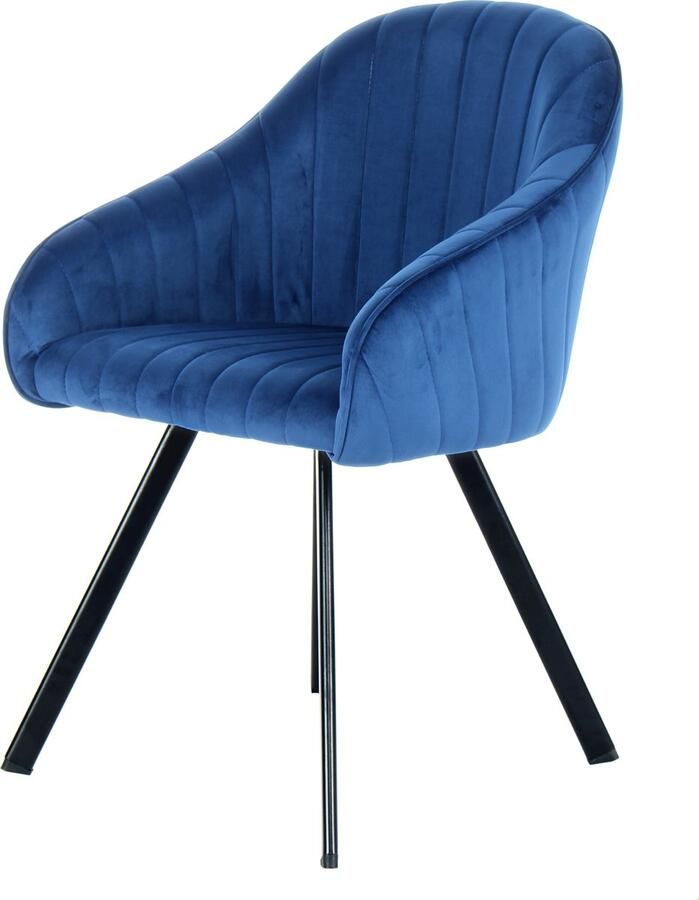 Kayoom Stoel Jodie 125 2-pack zitting met bekleding fluweelzachte bekleding comfortabel effen ontwerp (set 2 stuks) - Foto 2