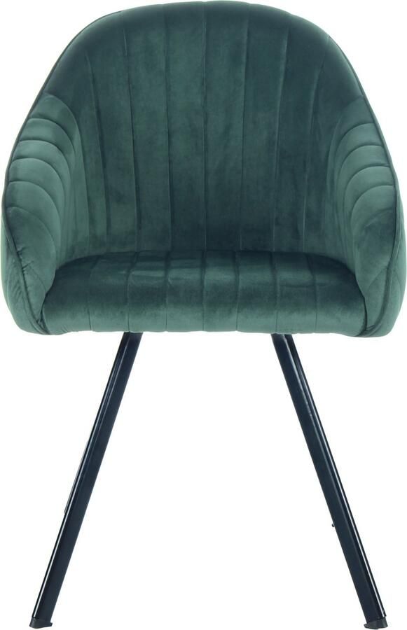 Kayoom Stoel Jodie 125 fluweelzachte bekleding comfortabel effen ontwerp - Foto 2