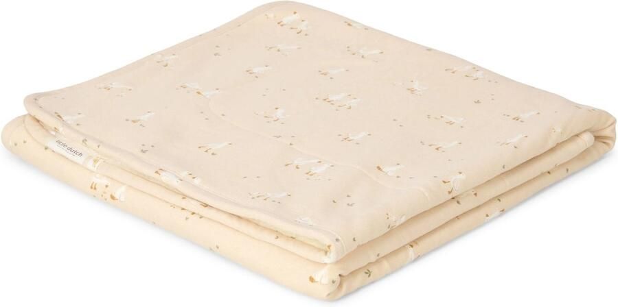 Little Dutch Ledikant deken Fleece Beige Newborn Naturals Little Goose