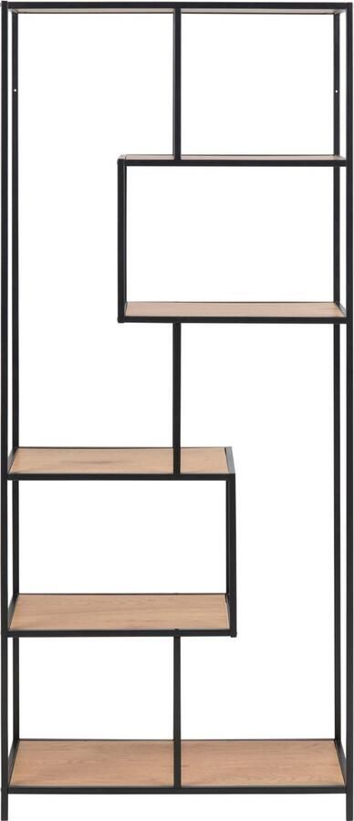 Liv Boekenkast Honkytonk 185cm asymmetrisch wild eiken - Foto 4