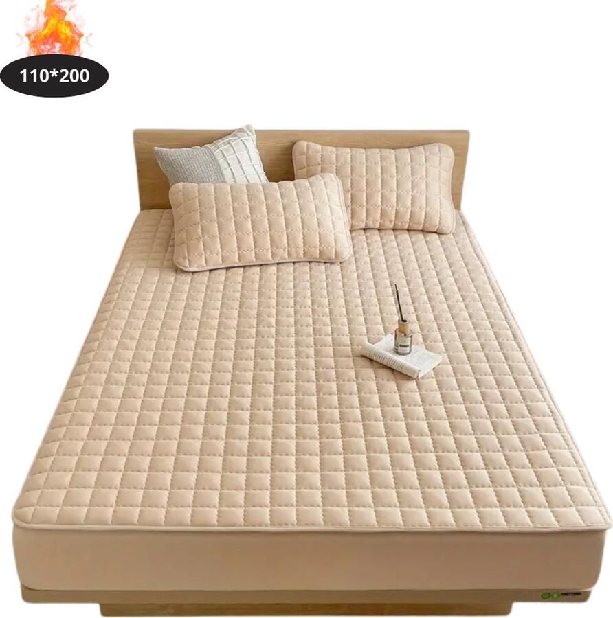 Livano Waterdicht Hoeslaken Beddengoed Fitted Sheet Bed Khaki 110x200