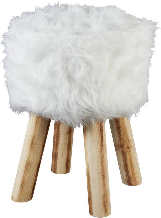 Livarno home Bont Kruk Rond 29 x 40cm Imitatiebont Grenenhout max 110kg