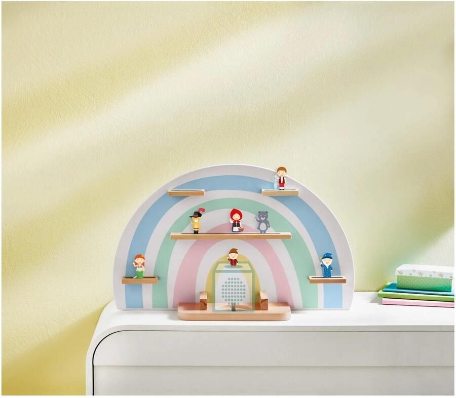 Livarno home Kinderrek Regenboog voor Audiobox en figuren ca. L 15 5 x B 63 x H 58 cm