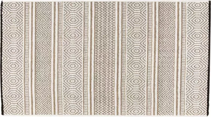 Livettti.NL Livetti Costa Chenille-Jute Tapijt Vloerkleed Mat 80x150 cm Wit