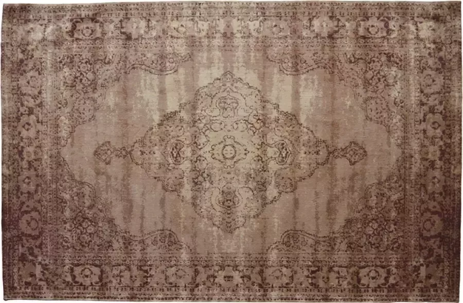 Livingfurn Brix Kelly Brown vloerkleed 170x240 cm katoen