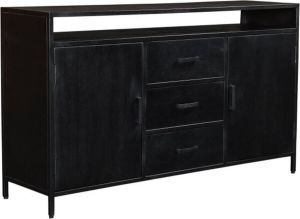 Livingfurn Dressoir Kala zwart 150 cm 12464