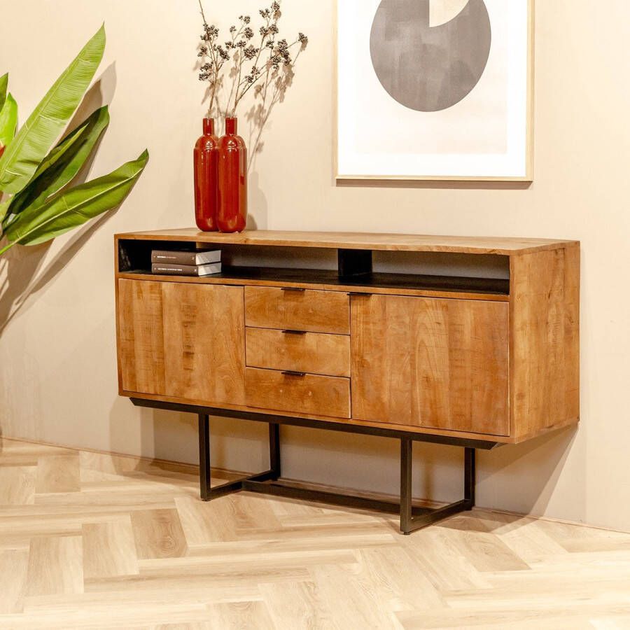 Livingfurn Dressoir Valdez 150 cm Naturel Mangohout