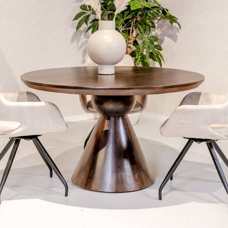 Livingfurn Eettafel Brix Balthazar Walnoot Mangohout