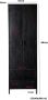 Livingfurn Kabinetkast Kala 2 Deurs 65x200cm Mangohout - Thumbnail 2