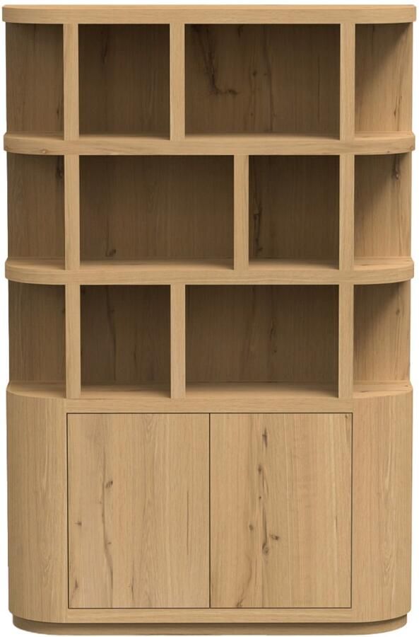 Livingfurn Boekenkast Novero 145cm Naturel