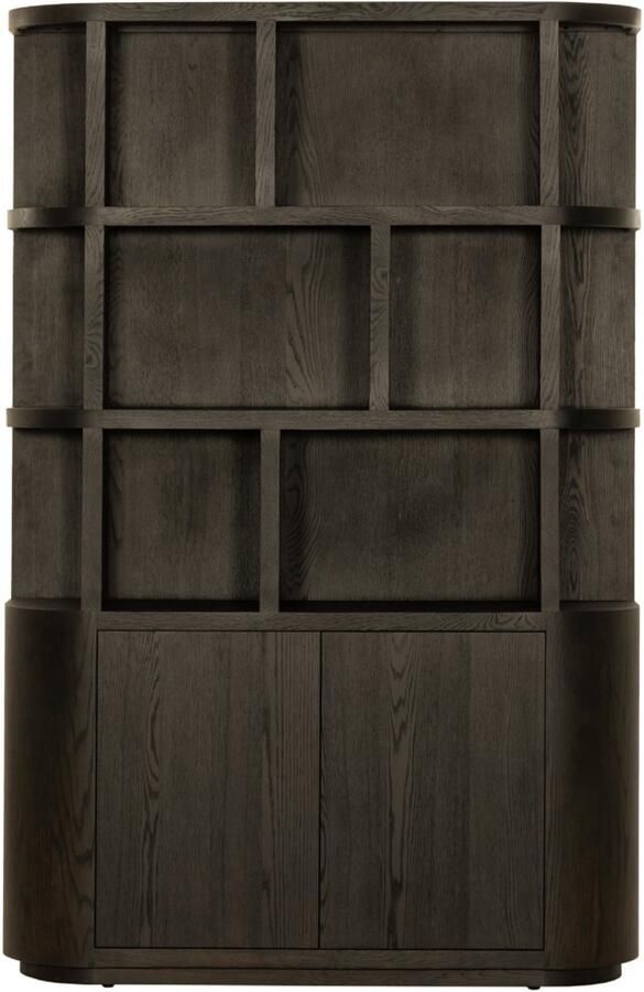 Livingfurn Boekenkast Novero Espresso Eikenfineer 145cm