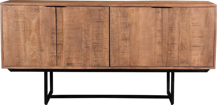Livingfurn D Dressoir Valdez 4drs 180 cm Mangohout Gecoat Staal - Foto 2