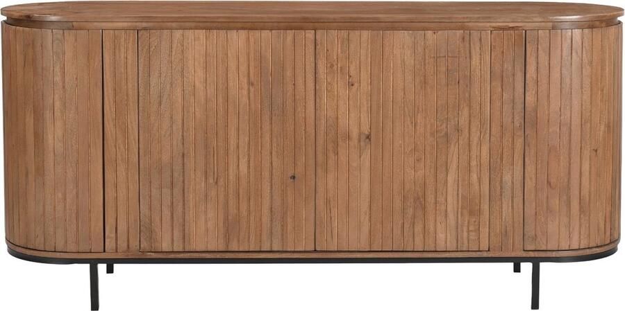 Livingfurn Dressoir Noor Natural 170cm Mangohout Gecoat Staal - Foto 2