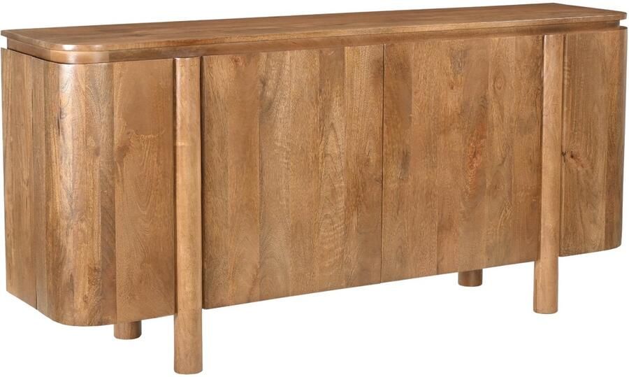 Livingfurn Dressoir Naturel Mangohout 170x40x80cm Salano