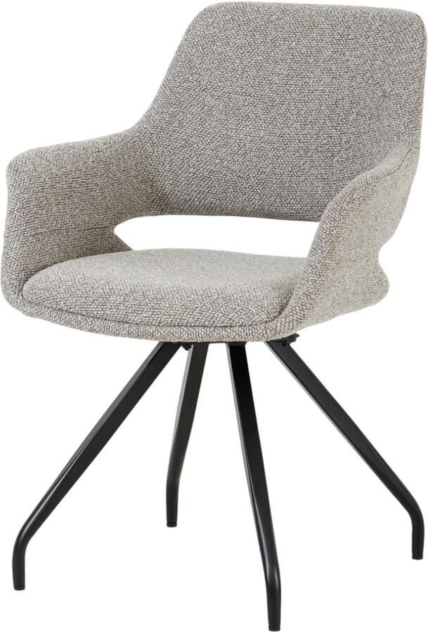 Livingfurn Eetkamerstoel Capp Taupe