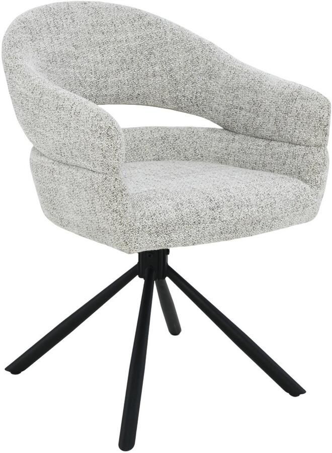 Livingfurn Eetkamerstoel Linn Bisque Oasis Set van 2