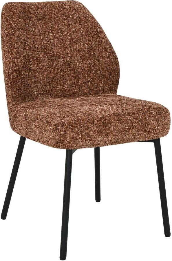 Livingfurn Eetkamerstoel Tess Bordeaux Set van 2