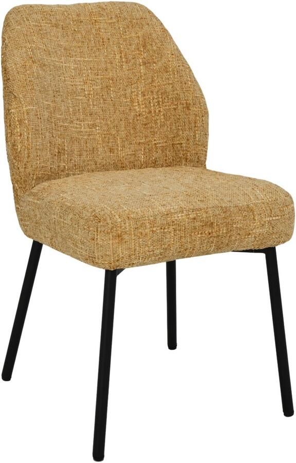 Livingfurn Eetkamerstoel Tess Honey Set van 2