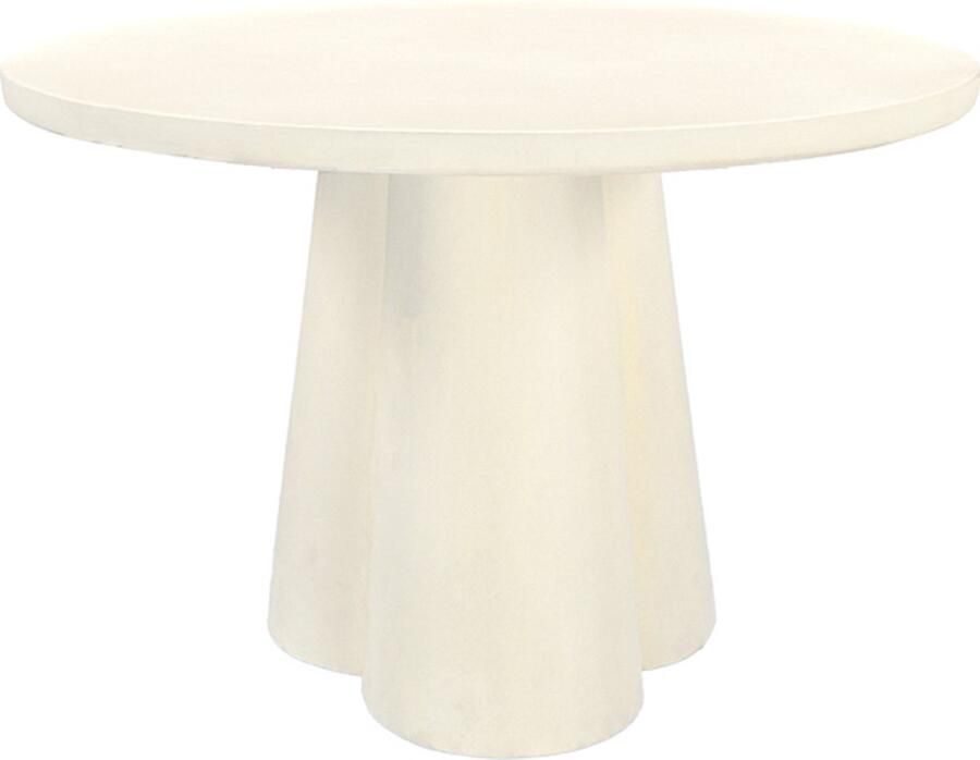 Livingfurn Eettafel Rond Ø130cm Zand Beton 2-4 Personen Sandy