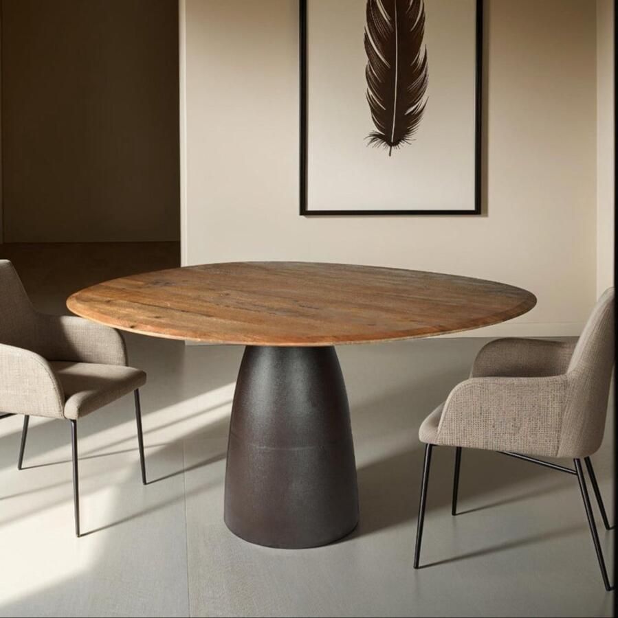 Livingfurn Eettafel Marron| Bruin Mangohout