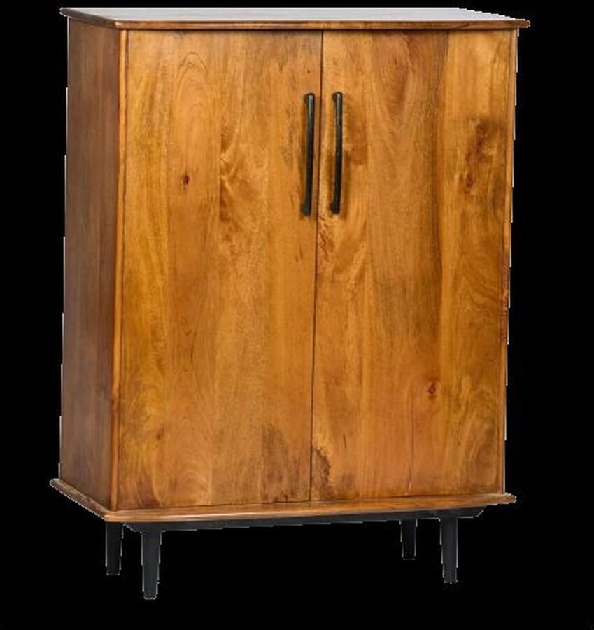 Livingfurn Kabinetkast Elias 90x108cm Mangohout Bruin - Foto 2