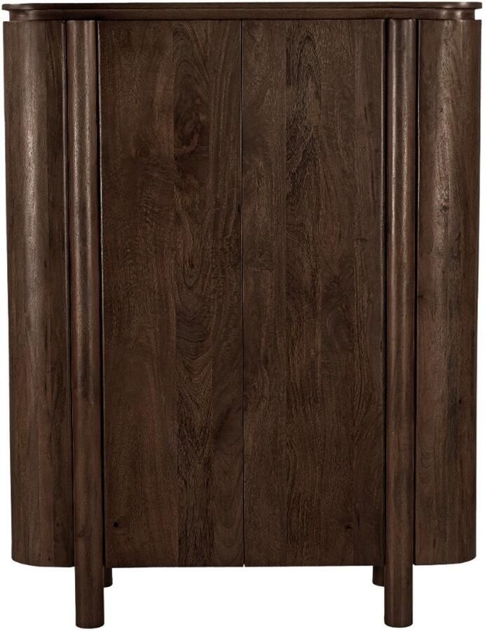 Livingfurn Opbergkast Salano Mangohout 150 x 115cm Bruin