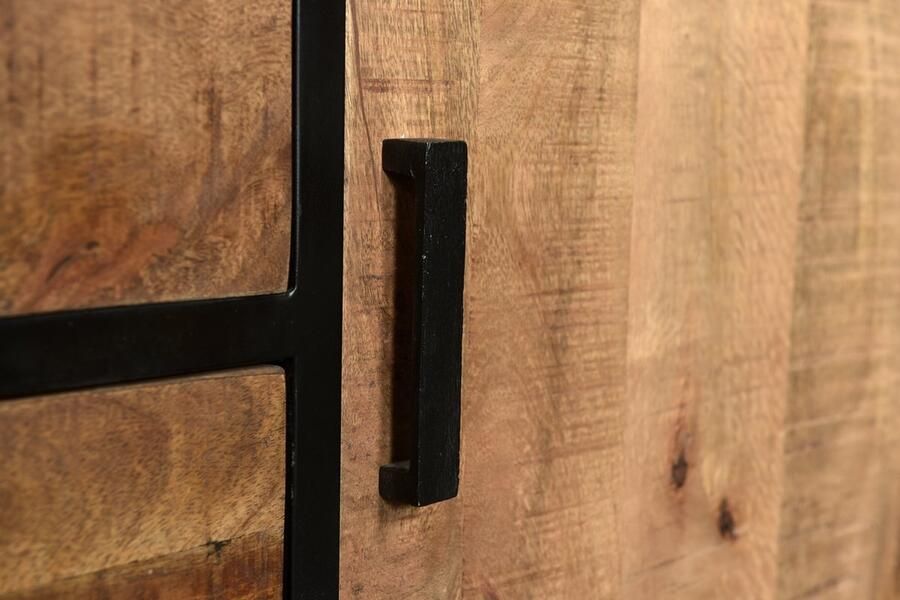 Livingfurn Kabinetkast Sturdy 40x100x200 Mangohout