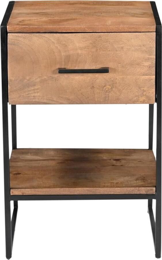 Livingfurn Nachtkastje Elin Mangohout 40 x 40cm Bruin - Foto 2