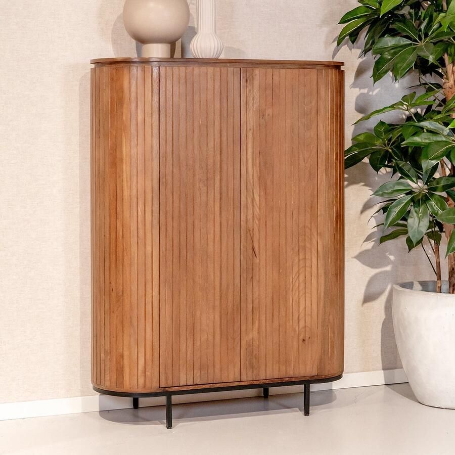 Livingfurn Opbergkast Noor Naturel Mangohout