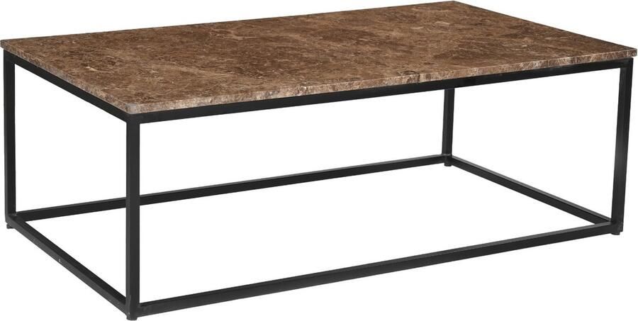 Livingfurn Salontafel Dion Marmer Emperador 120 x 60cm Bruin