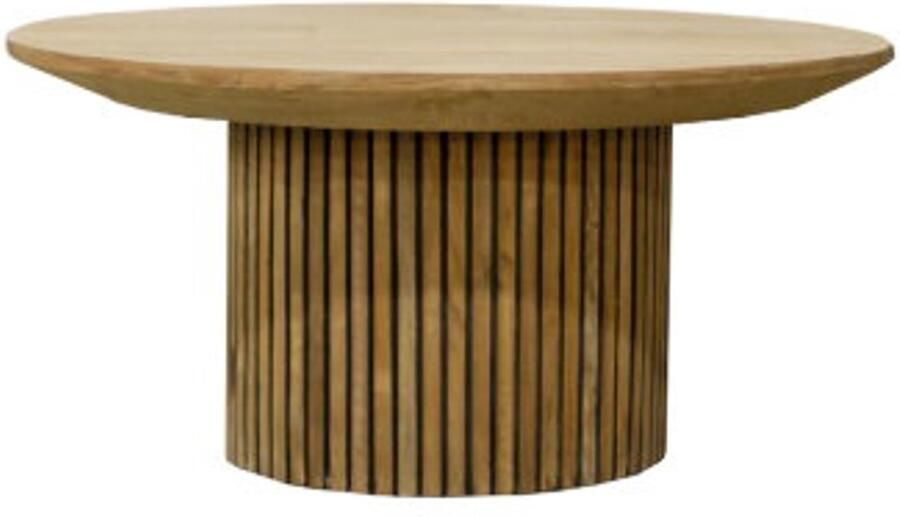 Livingfurn Ronde Salontafel Lausanne Teakhout 80cm Bruin