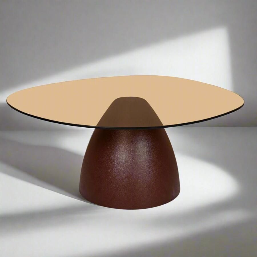 Livingfurn Salontafel Mylon Bruin Glas