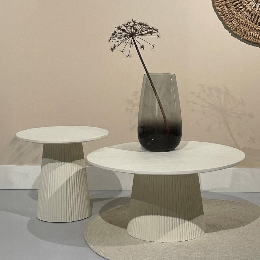 Livingfurn Salontafel Patrice Wit Mangohout