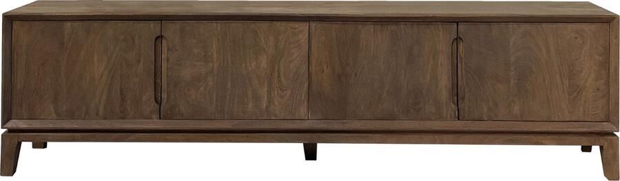 Livingfurn TV meubel Cortez 210x55x40 cm Mangohout