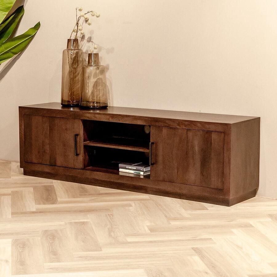 Livingfurn TV-Meubel Jaxx Bruin Mangohout