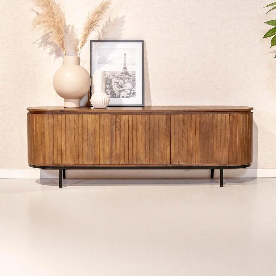 Livingfurn TV-Meubel Noor Naturel Mangohout - Foto 2