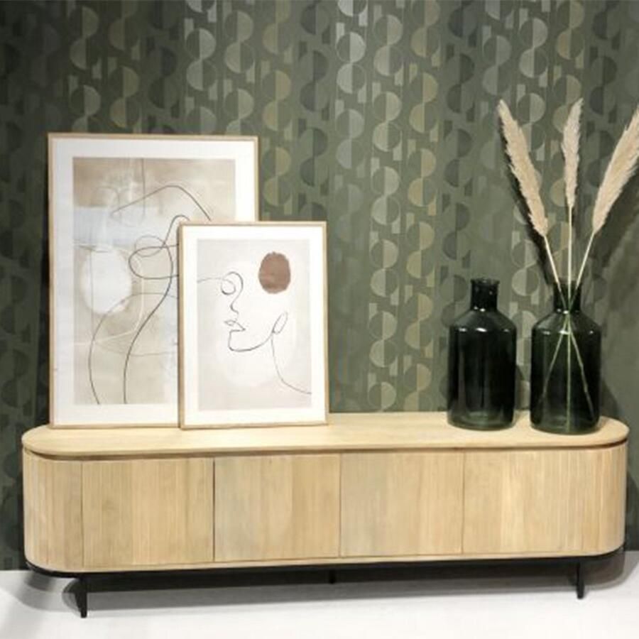 Livingfurn TV-Meubel Noor Naturel Mangohout