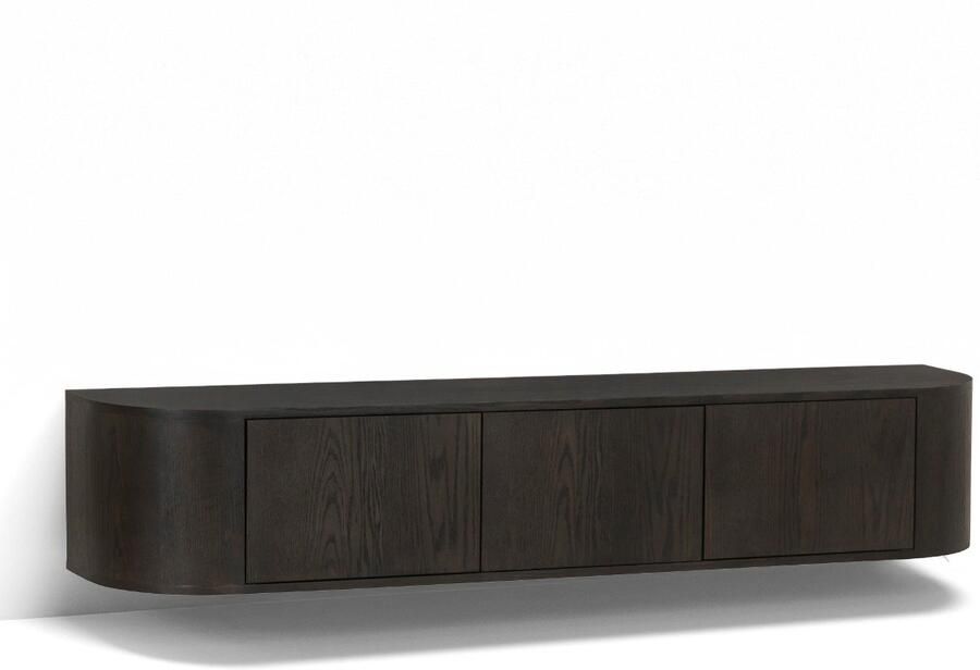 Livingfurn TV-Meubel Novero Espresso Zwevend 35x180x33cm