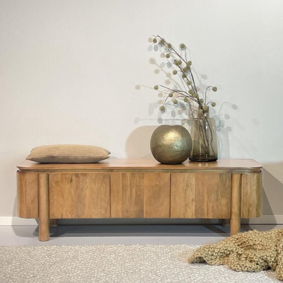 Livingfurn Tv-meubel Salano Naturel Mangohout