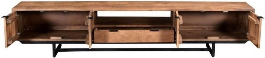 Livingfurn TV Meubel Valdez 220 cm Mangohout Gecoat Staal - Foto 5