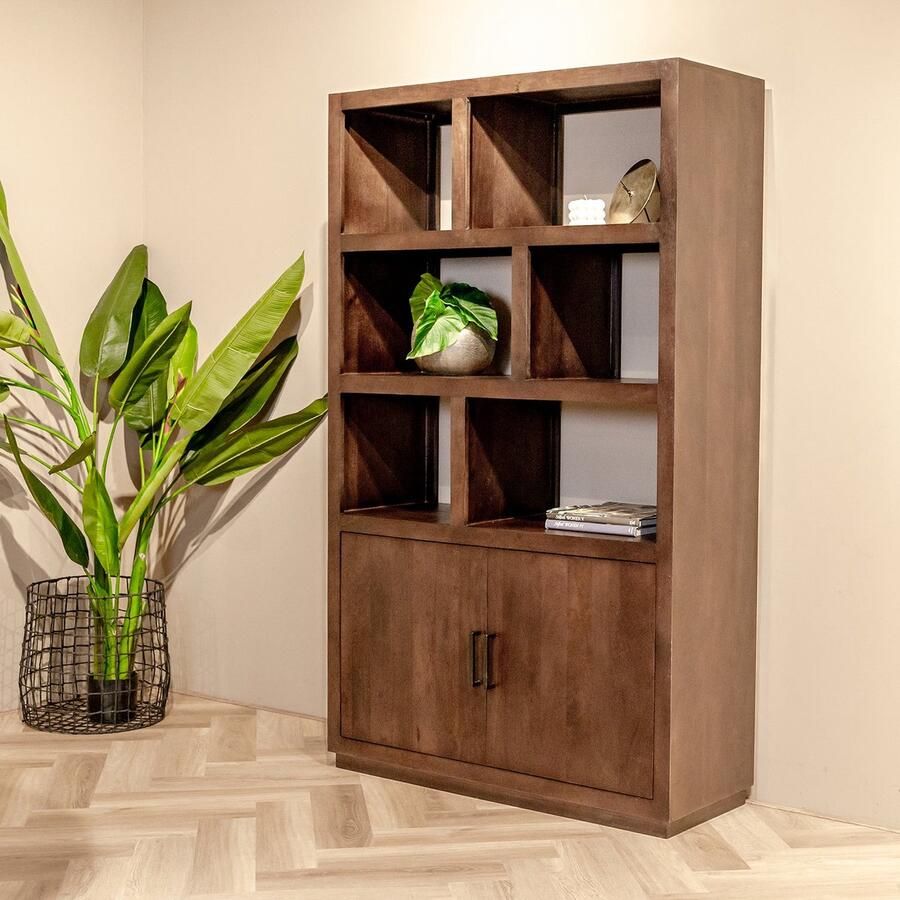 Livingfurn Vakkenkast Jaxx Bruin Mangohout
