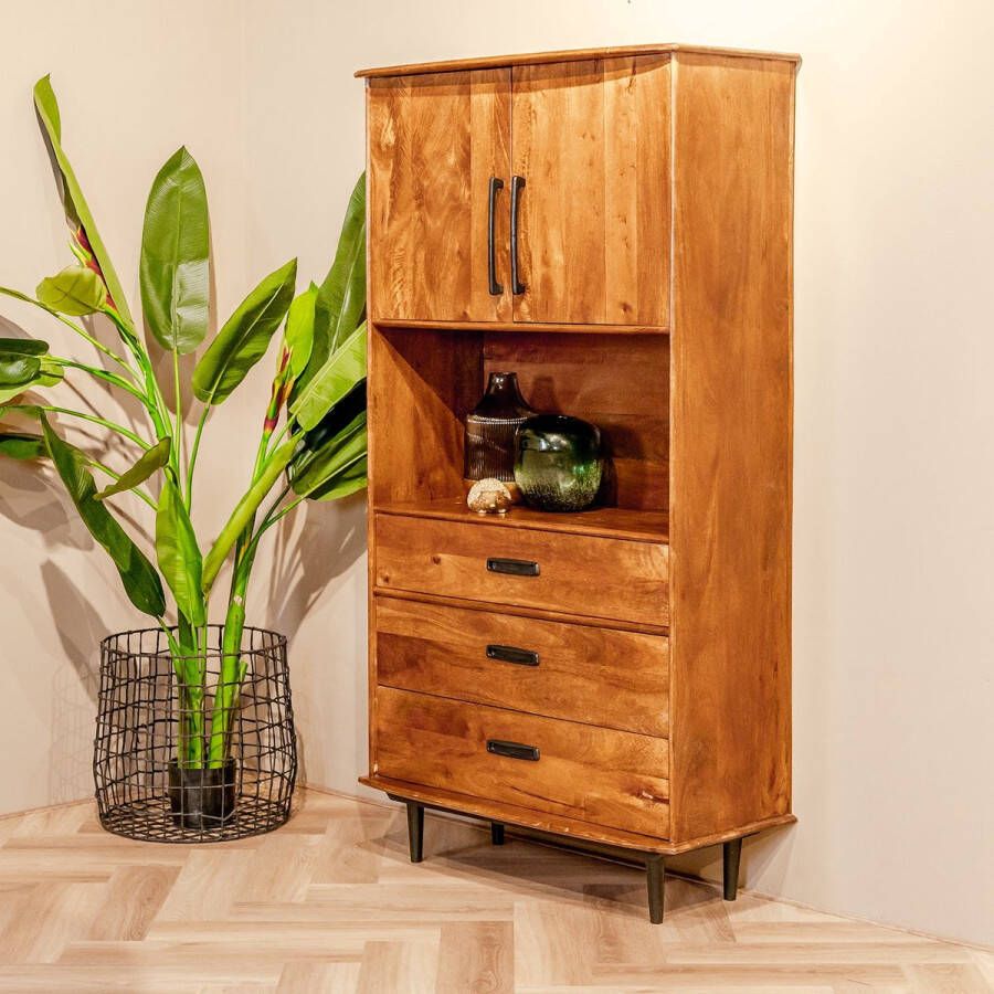 Livingfurn Opbergkast Elias Naturel Mangohout